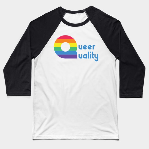 Queer Quality Logo Baseball T-Shirt by Queer Quality